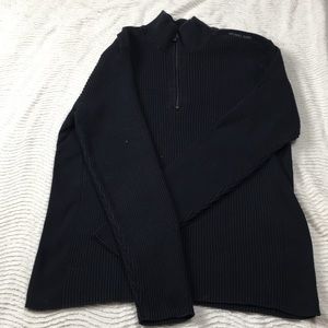 EUC MICHAEL KORS quarter zip ribbed sweatshirt